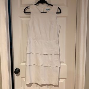 Scalloped White Dress - perfect For a Bride